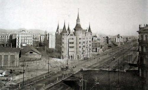 1905 - Diagonal amb Llúria - Casa de les Punxes - Barcelona