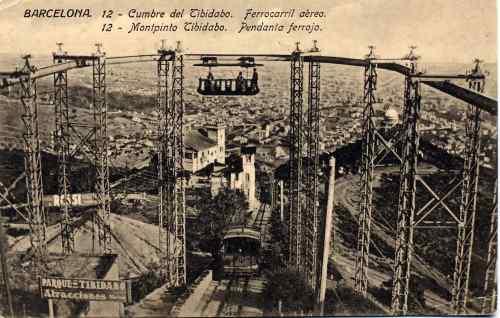 1920 - Ferrocarril aeri - Tibidabo - Barcelona