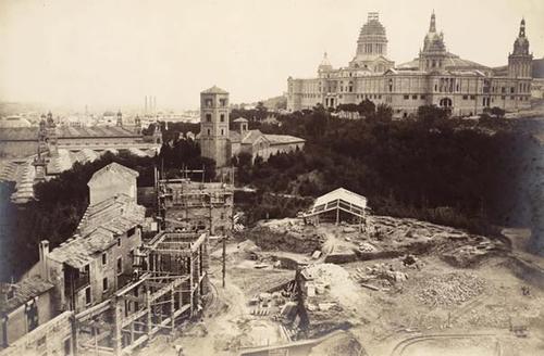 192x - Montjuïc - Construcció del Poble Espanyol - Barcelona